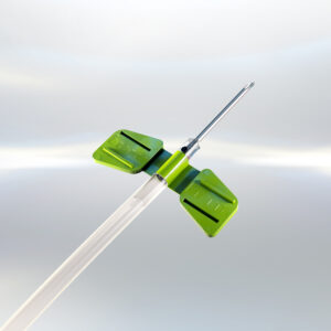 Dialysis Needles with Rotating Wings